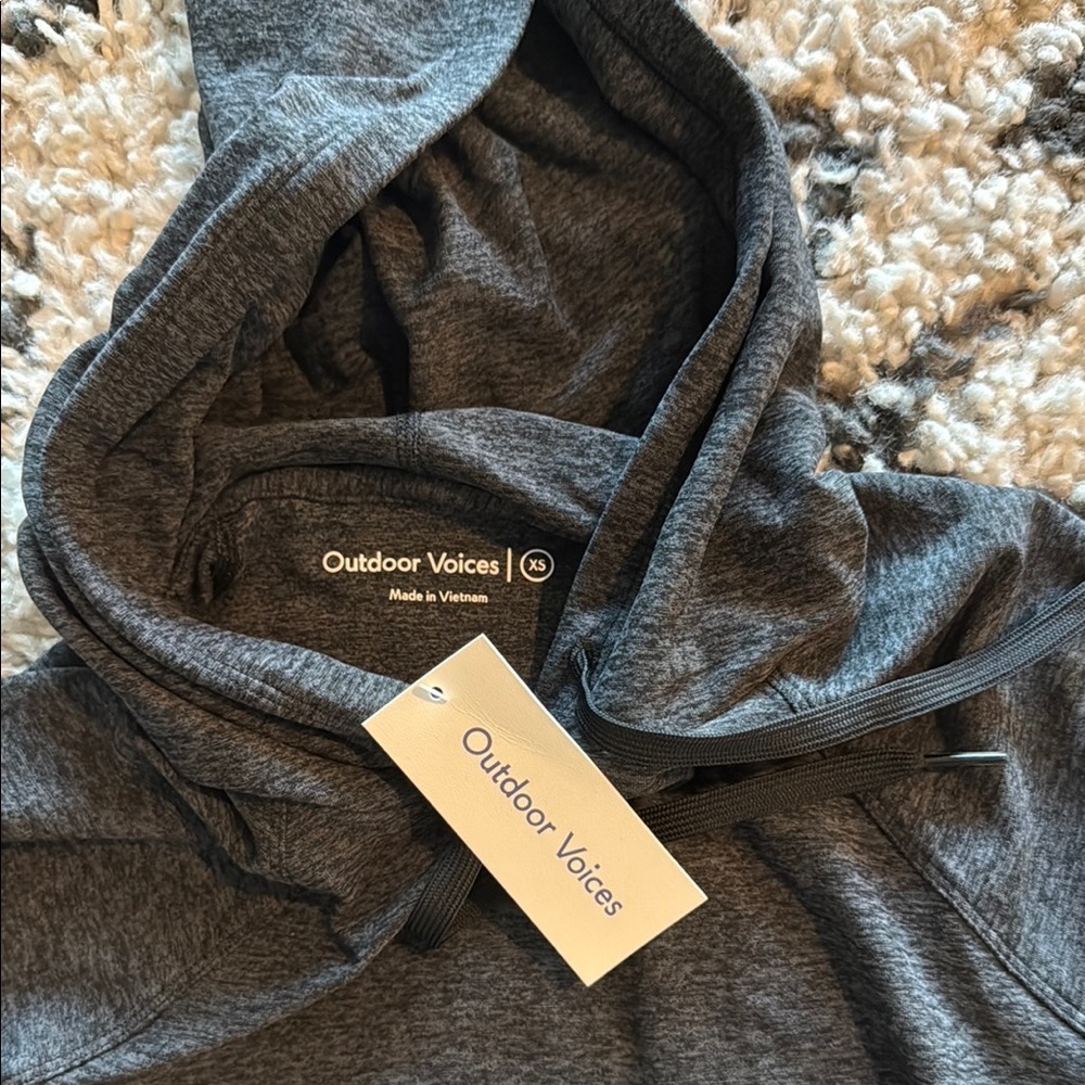 NWT outdoor voices all day hoodie Charcoal - Picture 2 of 3